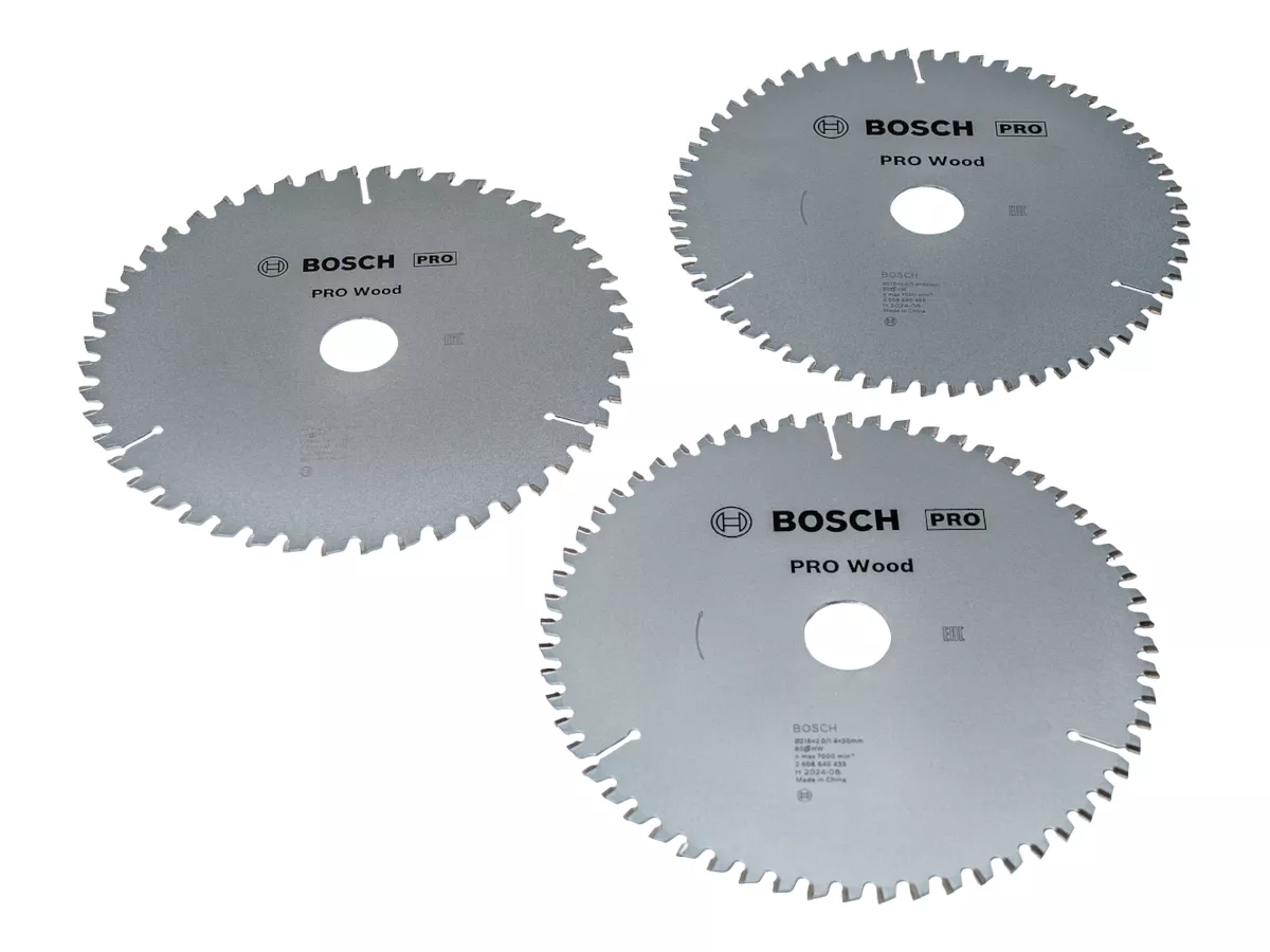 Set 3x lames PRO WOOD Ø216x30mm BOSCH